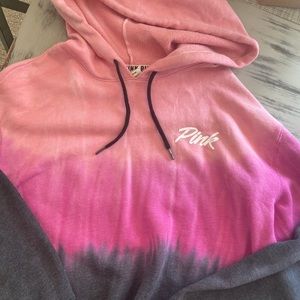Pink cropped hoodie
